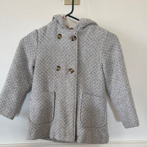 Carter’s Gray Hooded Double-Breasted Coat